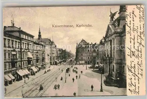 AK / Ansichtskarte Karlsruhe Baden Kaiserstrasse