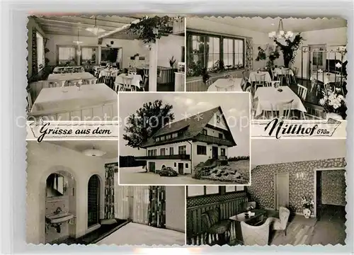 AK / Ansichtskarte Zell Harmersbach Hoehengasthof Nillhof Gastraeume Zimmer Kat. Zell am Harmersbach