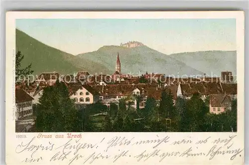 AK / Ansichtskarte Urach Bad Panorama Schloss Kirche Kat. Bad Urach