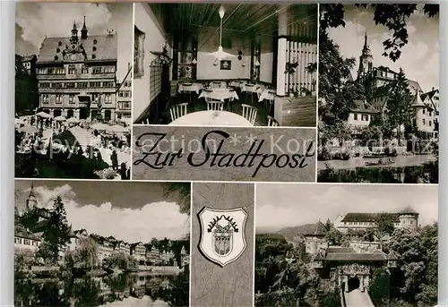 AK / Ansichtskarte Tuebingen Gaststaette Zur Stadtpost Kat. Tuebingen