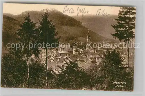 AK / Ansichtskarte Bad Urach Teilansicht Ruine Hohenurach  Kat. Bad Urach