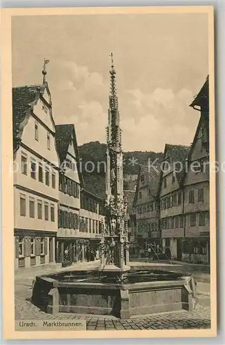 AK / Ansichtskarte Bad Urach Marktbrunnen  Kat. Bad Urach