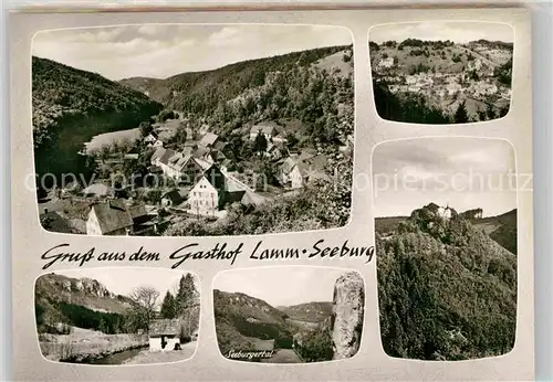 AK / Ansichtskarte Seeburg Bad Urach Gasthof Lamm Seeburgtal Panorama Schloss Kat. Bad Urach