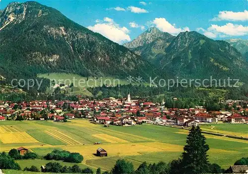 AK / Ansichtskarte Oberstdorf mit Schattenberg Hoefazs Rittenkopf Allgaeuer Alpen Kat. Oberstdorf