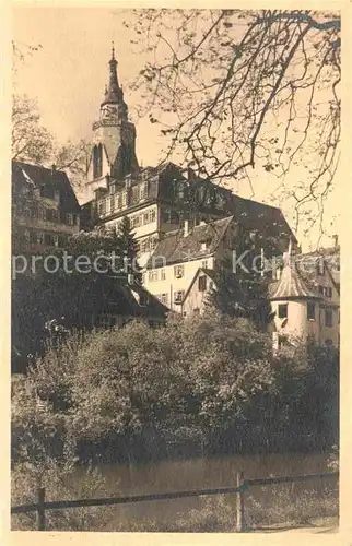 AK / Ansichtskarte Tuebingen Hoelderlinsturm und Alte Aula Kat. Tuebingen