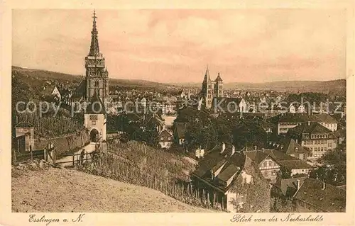 AK / Ansichtskarte Esslingen Neckar Blick von der Neckarhalde Kat. Esslingen am Neckar