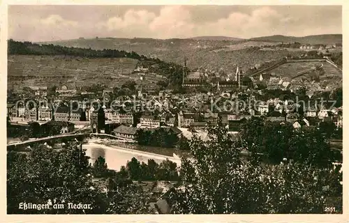 AK / Ansichtskarte Esslingen Neckar Panorama Kat. Esslingen am Neckar