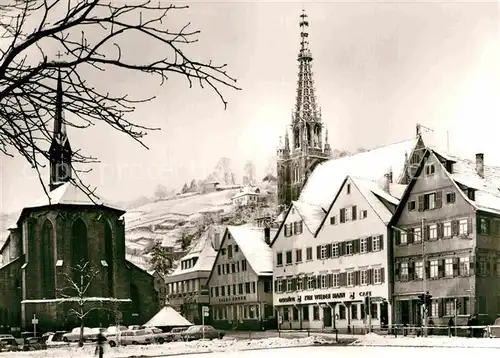 AK / Ansichtskarte Esslingen Neckar Marktplatz Kirche Kat. Esslingen am Neckar