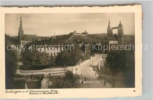 AK / Ansichtskarte Esslingen Neckar Lehrerseminar Burg Frauen und Stadtkirche Kat. Esslingen am Neckar