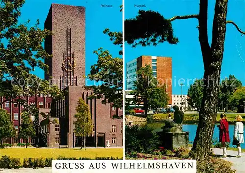 AK / Ansichtskarte Wilhelmshaven Rathaus Kurpark Kat. Wilhelmshaven