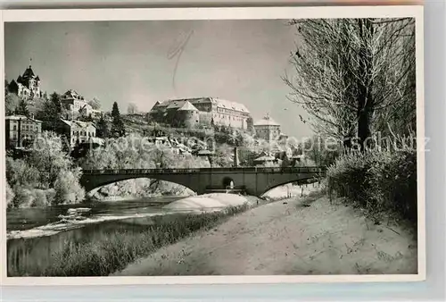 AK / Ansichtskarte Tuebingen Neckar Neckarbruecke mit Schlossblick