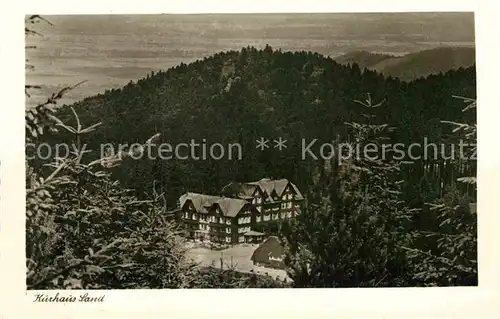 AK / Ansichtskarte Sand Buehl Kurhaus Kat. Buehl