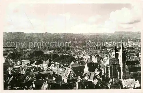 AK / Ansichtskarte Esslingen Neckar Panorama Stadtkirche  Kat. Esslingen am Neckar