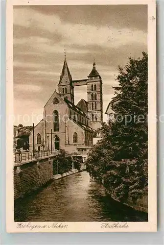 AK / Ansichtskarte Esslingen Neckar Stadtkirche Kat. Esslingen am Neckar