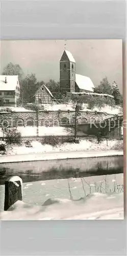 AK / Ansichtskarte Plochingen Kirche Winter Kat. Plochingen