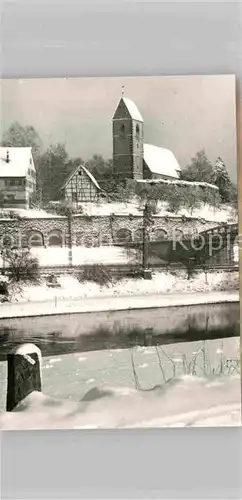 AK / Ansichtskarte Plochingen Kirche Winter Kat. Plochingen