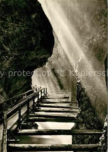 AK / Ansichtskarte Mittenwald Bayern Leutaschklamm Kat. Mittenwald