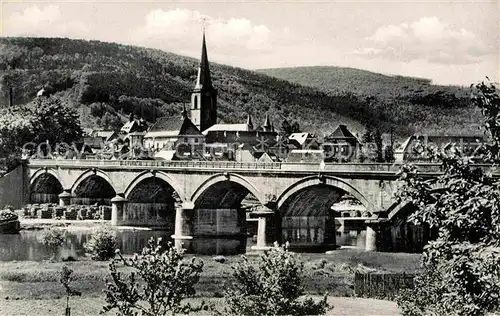 AK / Ansichtskarte Lohr Main Mainbruecke "Das Spessarttor" Kat. Lohr a.Main