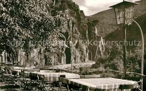 AK / Ansichtskarte Walporzheim Weinhaus Zur Bunten Kuh Gasthaus Terrasse Bunte Kuh Felsen Kat. Bad Neuenahr Ahrweiler