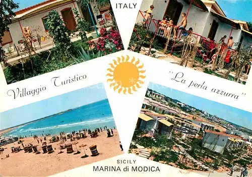 AK / Ansichtskarte Marina di Modica Villaggio Turistico "La perla azzurra" Spiaggia Bungalows Kat. Modica