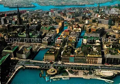 AK / Ansichtskarte Hamburg Binnenalster Jungfernstieg Hafen Kat. Hamburg