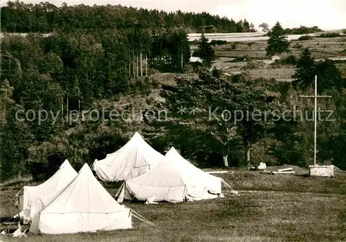 AK / Ansichtskarte Pfuenz Jugendhaus Schloss Pfuenz Zeltlagerplatz  Kat. Walting