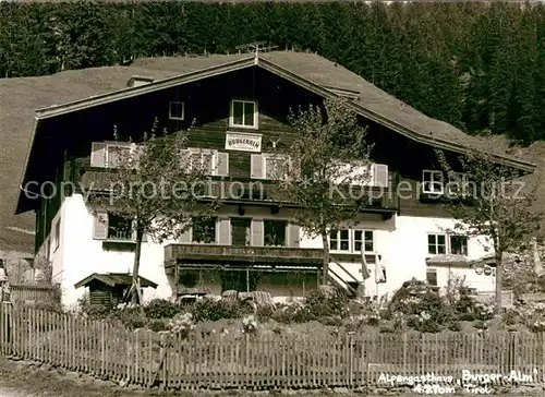 AK / Ansichtskarte Saalbach Hinterglemm Alpengastwirtschaft Burgeralm Kat. Saalbach Hinterglemm