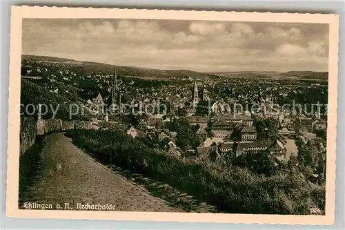 AK / Ansichtskarte Esslingen Neckar Blick von der Neckarhalde Kat. Esslingen am Neckar