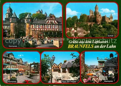 AK / Ansichtskarte Braunfels Marktplatz Schloss Haus des Gastes  Kat. Braunfels