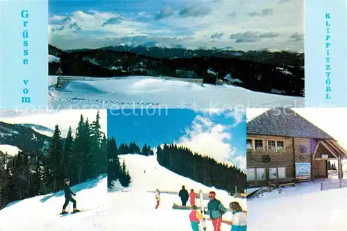 AK / Ansichtskarte Bad St Leonhard Lavanttal Schwarzkogelhuette Skialm Klippitzthoeri Winterpanorama Alpen Kat. Bad St. Leonhard im Lavanttal