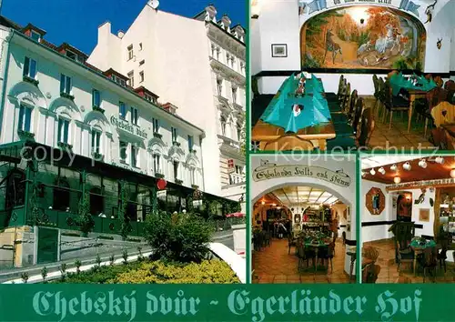 AK / Ansichtskarte Karlovy Vary Restaurant Chebsky dvur Kat. Karlovy Vary Karlsbad