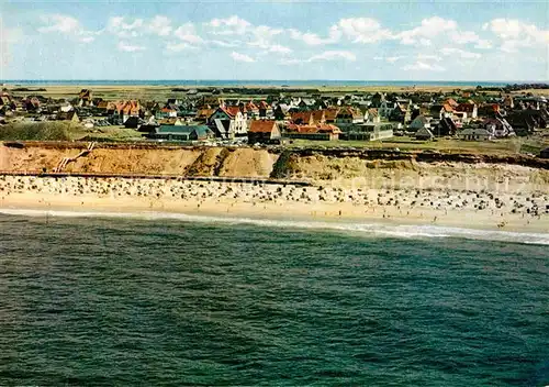 AK / Ansichtskarte Wenningstedt Sylt Fliegeraufnahme Kat. Wenningstedt Braderup (Sylt)