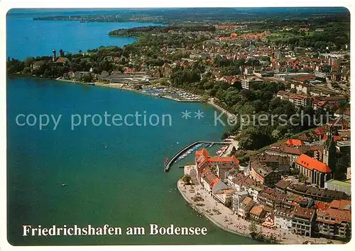 AK / Ansichtskarte Friedrichshafen Bodensee Fliegeraufnahme Kat. Friedrichshafen