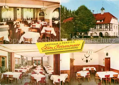 AK / Ansichtskarte Hochwaldhausen Ilbeshausen Gasthaus Pension Zum Felsenmeer  Kat. Grebenhain