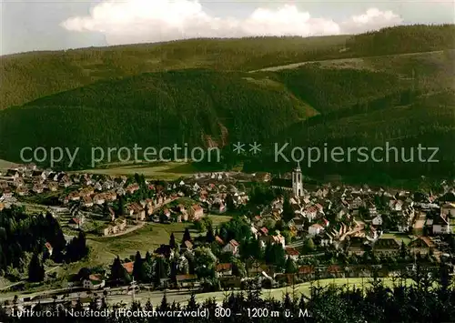 AK / Ansichtskarte Neustadt Schwarzwald Panorama Kirche