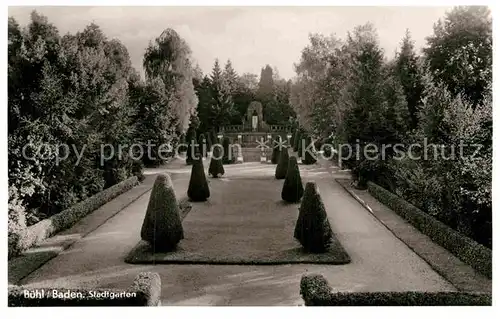 AK / Ansichtskarte Buehl Baden Stadtgarten Kat. Buehl