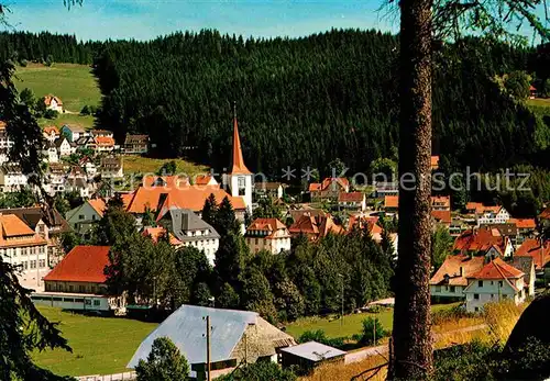 AK / Ansichtskarte Schonach Schwarzwald blick vom Hoefleberg Kat. Schonach im Schwarzwald