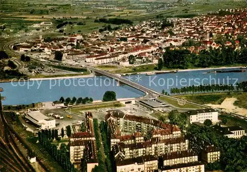 AK / Ansichtskarte Kehl Rhein Fliegeraufnahme  Kat. Kehl