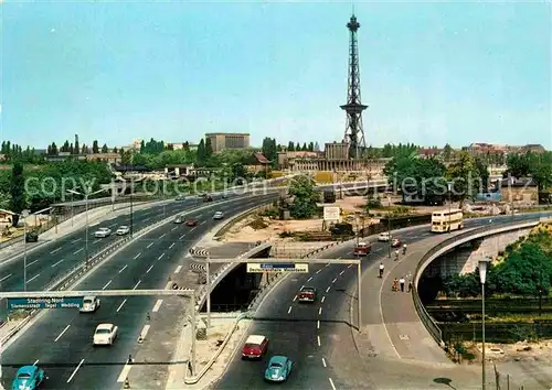 AK / Ansichtskarte Berlin Schnellstrassen mit Funkturm Kat. Berlin