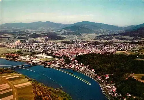 AK / Ansichtskarte Deggendorf Donau Fliegeraufnahme Kat. Deggendorf