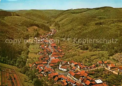 AK / Ansichtskarte Steina Suedharz Fliegeraufnahme Kat. Bad Sachsa