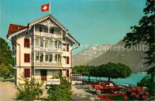 AK / Ansichtskarte Ringgenberg Brienzersee Hotel Beau Sejour