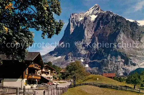 AK / Ansichtskarte Grindelwald Terrassenweg Wetterhorn Kat. Grindelwald