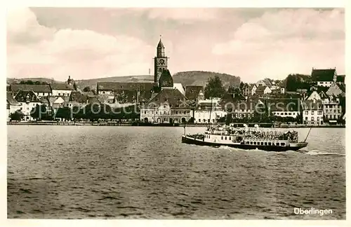 AK / Ansichtskarte ueberlingen Bodensee Faehre Panorama Muenster Kat. ueberlingen