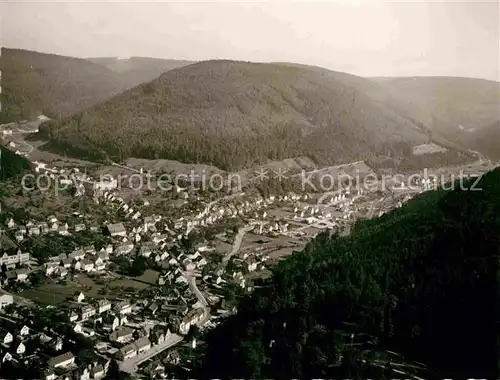 AK / Ansichtskarte Calmbach Enz Fliegeraufnahme Kat. Bad Wildbad