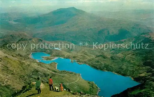 AK / Ansichtskarte Snowdon Llyn Llydaw natural lake National Park Kat. Gwynedd