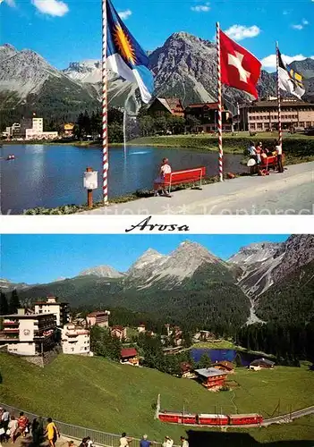 AK / Ansichtskarte Arosa GR Obersee Untersee Kat. Arosa