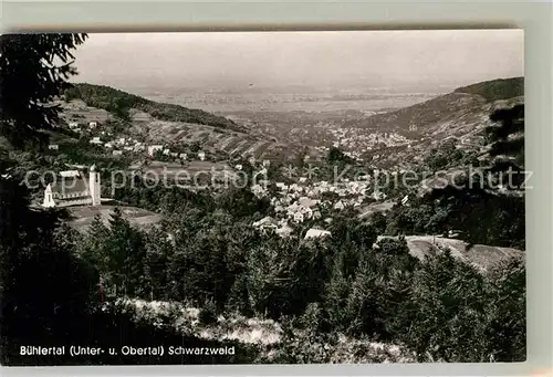 AK / Ansichtskarte Buehlertal Panorama mit Kirche Kat. Buehlertal