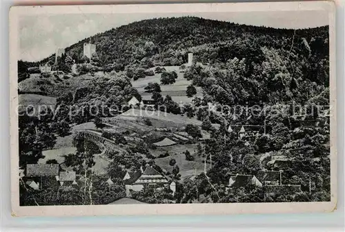 AK / Ansichtskarte Buehl Baden Panorama mit Burgruine Alt Windeck Kat. Buehl