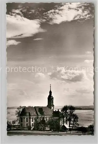 AK / Ansichtskarte Birnau Bodensee Wallfahrtskirche Cistercienserkloster Kat. Uhldingen Muehlhofen